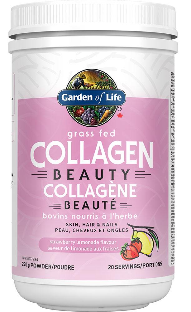 GARDEN OF LIFE Grass Fed Collagen (Strawberry Lemonade - 270 gr)