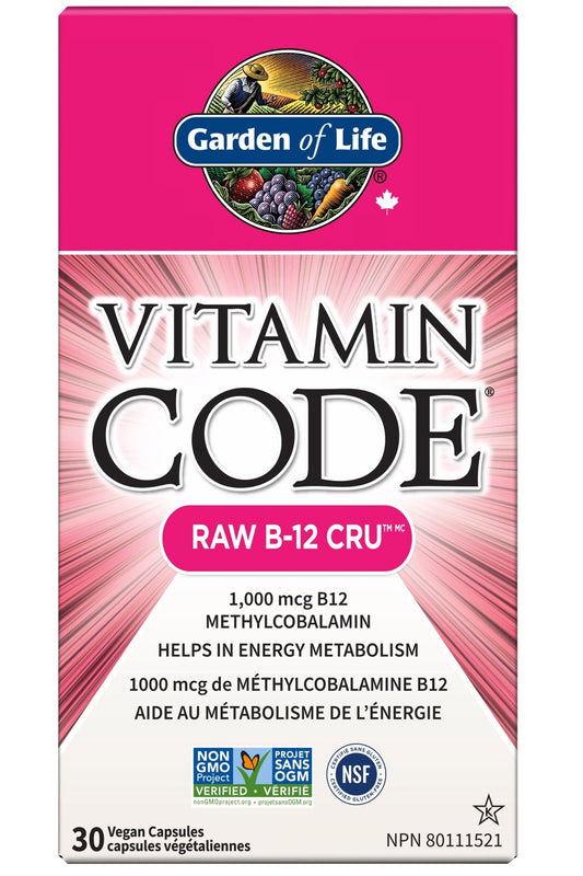 VITAMIN CODE Raw B12 (1,000 mcg - 30 vcaps)